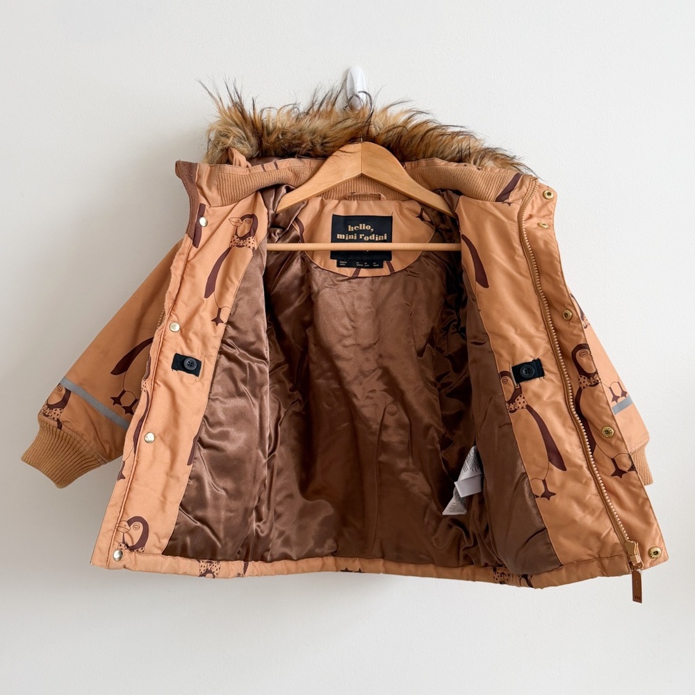 MINI RODINI • Penguin K2 Parka in Beige - Picture 8 of 15